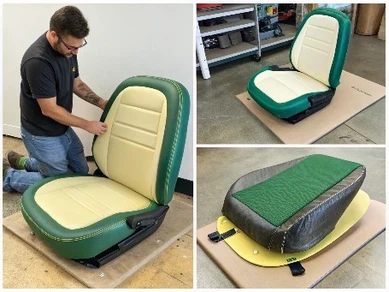 Reupholster A Lawn Mower Seat Reupholster A Lawn Mower Seat