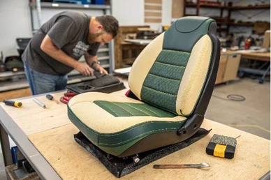 Reupholster A Lawn Mower Seat Reupholster A Lawn Mower Seat