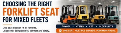 Choosing The Right Forklift Seat For Mixed Fleets